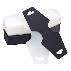 Mixed Color 2 Colors Plastic Display Cards, Used For Necklaces, Mixed Color, 12.35x5.05x0.01cm, 2 colors, 100pcs/color, 200pcs/set