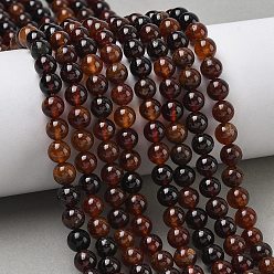 Гранат Нити из натуральных африканских оранжевых гранатовых бусин, круглые, 6~6.5 мм, отверстие : 0.8 мм, около 63 шт / нитка, 15.04''~15.24'' (38.2~38.7 см)