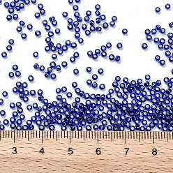 (2206C) Silver Lined Starry Night Blue TOHO Round Seed Beads, Japanese Seed Beads, (2206C) Silver Lined Starry Night Blue, 11/0, 2.2mm, Hole: 0.8mm, about 1110pcs/bottle, 10g/bottle