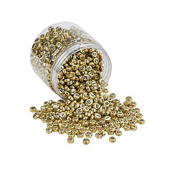 с Золотистым Покрытием Покрытие акриловыми шариками, плоский круглый со смешанными начальными буквами, с золотым покрытием, чёрные, золотые, 7x4 мм, отверстие : 1.2 мм, 1000 шт / коробка