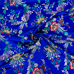 Bleu Tissu en nylon, accessoires du vêtement, motif de fleur, bleu, 740~750x0.3mm