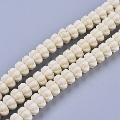 PapayaWhip Natural Agate Beads Strands, Pumpkin, 10x6mm, Hole: 0.7mm, about 68pcs/strand, 15.75 inch(40cm)