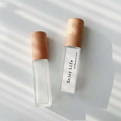 Прозрачный Стеклянные распылители с насосом, многоразовый флакон духов, прозрачные, 1.83x1.83x8.76 см, емкость: 10 мл (0.34 жидких унций)