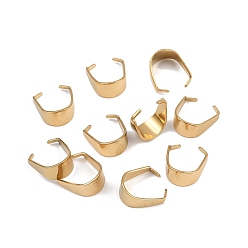 Настоящее золото 18K 304 из нержавеющей стали оснастки на поруки, ионное покрытие (ip), реальный 18 k позолоченный, 9.5x5 мм