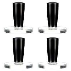 Black Acrylic Stamp for DIY Wax Seal Stamp Making, Black, 47x18.5~44.5mm