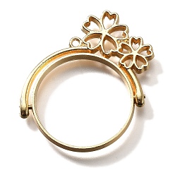 Light Gold Вращающиеся подвески из сплава с открытым безелем, для diy уф смолы, эпоксидная смола, без кадмия, без никеля и без свинца, плоский круглый с 5 -лепестковым цветком, золотой свет, 37.5x38x3.5 мм, отверстие : 1.6 мм