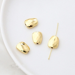 Trapezoid Spacer бисер латунные, золотые, трапециевидные, 10x13 мм, отверстие : 2 мм