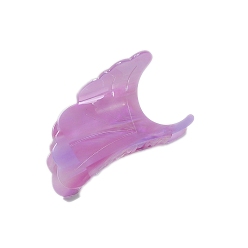 Сливовый Заколки для волос в форме когтей из ацетата целлюлозы, аксессуары для волос для женщин и девочек, лист, слива, 96x60 мм