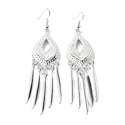 Teardrop Серьги-люстры из серебряного сплава, длинные серьги-капли в богемном стиле, слеза, 93x23 мм