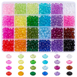 (52) Непрозрачная лаванда 720 шт 24 стили прозрачные акриловые бусины, рондель, граненые, разноцветные, 8 мм, 30 шт / стиль