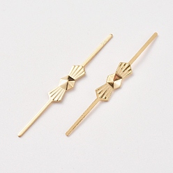 Золотой Латуни разъем, для соединения хрустальных восьмиугольников, части хрустальной люстры, золотые, 32.5x4x1 мм