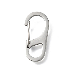 Нержавеющая Сталь Цвет 304 брелки из нержавеющей стали, овальные, цвет нержавеющей стали, 32.5x16x2 мм, отверстие : 8x8 мм