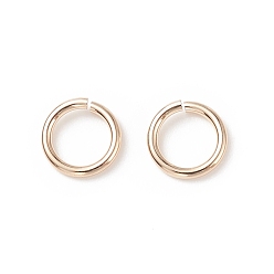 Real Gold Filled Yellow Gold Filled Jump Rings, Open Jump Rings, 1/20 14K Gold Filled, Cadmium Free & Nickel Free & Lead Free, 22 Gauge, 4.3x0.6mm, Inner Diameter: 3mm