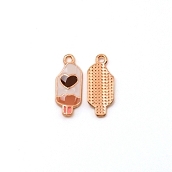 Colorful Alloy Enamel Pendants, Ice-Lolly, Colorful, 20.4x8.3x2mm, Hole: 1.6mm