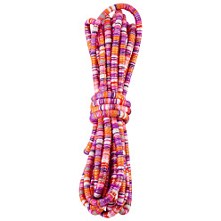 Темно-Оранжевый 5 резина с полиэстеровым эластичным шнуром, темно-оранжевый, 1/4 дюйм (6 мм), около 5.47 ярдов (5 м) / комплект