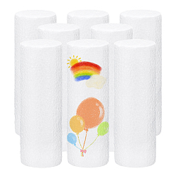 White Craft Foams, DIY Early Education Materials, Column, White, 148x50mm