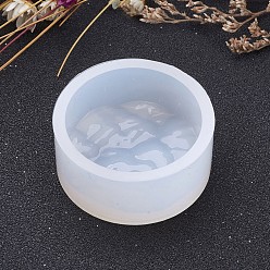 Weiß Flache runde Form diy Silikonformen, Gießformen aus Harz, für UV-Harz, Epoxidharz Schmuckherstellung, weiß, 37.5x17 mm, Innengröße: 31 mm