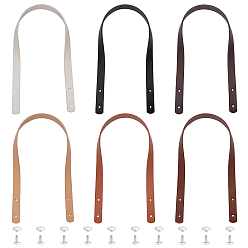 (52) Непрозрачная лаванда Наборы для изготовления кошельков своими руками, в том числе 6 наборы ремешок для сумки из искусственной кожи, разноцветные, ремешок: 60.1x1.85x0.35см