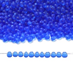 (DP150F) Matte Transparent Sapphire Миюки 3.4мм капельные бусины, японский бисер, матовые прозрачные цвета, (dp150f) матовый прозрачный сапфир, 3.4x3 мм, отверстие : 0.65 мм, Около 180 шт / 10 г
