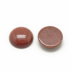 Goldstone Synthetic Goldstone Cabochons, Half Round/Dome, 12x5mm
