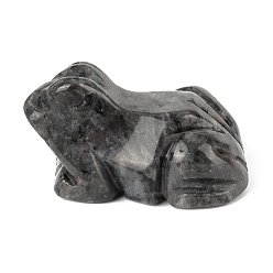 Larvikite Резные фигурки лягушек из натурального ларвикита, Камни Рейки для домашнего офиса, рабочего стола, украшение по фэн-шуй, 38 мм