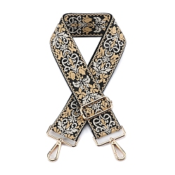 Фора Нейлоновая холщовая сумка с цветочным узором, лямки для сумки, для замены сумочки или сумки через плечо, оранжевые, 75~145x5 см