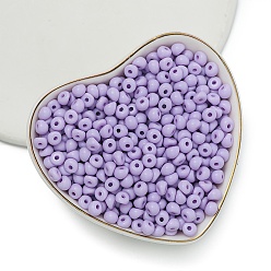 Средний Фиолетовый Акриловые имитация жемчужные бусы, слеза, нерегулярный, непрозрачный, средне фиолетовый, 5x5x4 мм, отверстие : 1.4 мм