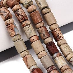 Shoushan Stone Natural Shoushan Stone Beads Strands, Barrel & Rondelle, 8x10mm, Hole: 0.9~1.2mm, about 50~52pcs/strand, 14.57~15.35 inch(37~39cm), Rondelle: 8x4.5~5mm