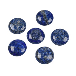 Ляпис-Лазурь Природный лазурит кабошонов, полукруглые / купольные, 25x7~8 мм