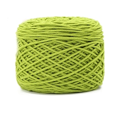 Зеленый газон Шерстяная пряжа, для одежды шарфы свитера шали шапки, зеленый газон, 5 мм