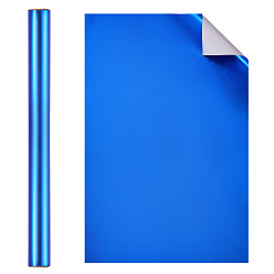 Синий Подарочная упаковка бумаги, Выпускные, свадьбы, день рождения, украшение подарочной упаковки, прямоугольные, синие, 430x0.1 мм, 3 м / рулон