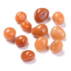 Красный Авантюрин Натурального красного бисера авантюрин, без отверстия , самородки, упавший камень, лечебные камни для 7 балансировки чакр, кристаллотерапия, медитация, Рейки, драгоценные камни наполнителя вазы, 14~26x13~21x12~18 мм, Около 140 шт / 1000 г