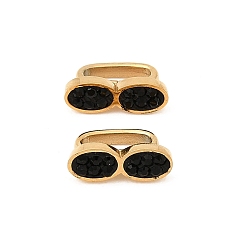 Oval 304 подвески для часов из нержавеющей стали со стразами, ионное покрытие (ip), реальный 18 k позолоченный, овальные, 3.5x10x5.5 мм, отверстие : 6x2.5 мм