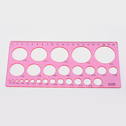 Ярко-Розовый Пластиковые DIY инструмент бумага рюш, ярко-розовый, 210x105x1.5 мм