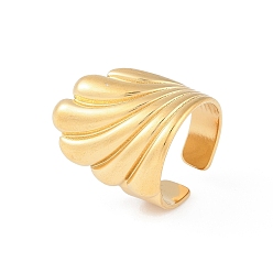 Настоящее золото 18K Ионное покрытие (ip) 304 открытые манжеты из нержавеющей стали, для женщин, реальный 18 k позолоченный, 21 мм