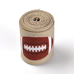 Andere Polyesterbänder, zum Nähen von Fahrzeugen, Rugby-Muster, 2-1/2 Zoll (62 mm), 6.5 Yards (6 m) / Rolle