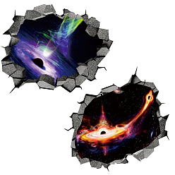 Planet Наклейки на стену из пвх, отделка стен, вселенная тематический узор, 900x390 мм