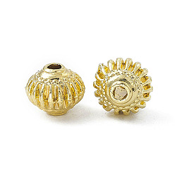 Light Gold Crémaillère perles en alliage placage, lanterne, or et de lumière, 8x6.5mm, Trou: 1.4mm
