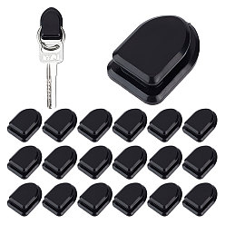 Black Resin Car Mini Hooks, Multifunctional Auto Backseat Hangers, Self-Adhesive Wall Hanging Hooks, Arch, Black, 30x20.5x10.5mm