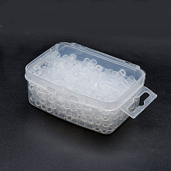 Прозрачный 1 коробка 5 мм hama beads pe diy fuse beads refills for kids, трубка, прозрачные, 5x5 мм, отверстия: 3 мм, около 500 шт / коробка