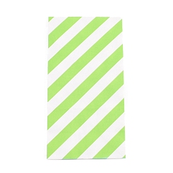Pale Green Kraft Paper Bags, No Handles, Storage Bags, White Stripe Pattern, Wedding Party Birthday Gift Bag, Pale Green, 17.8x9x6.2cm