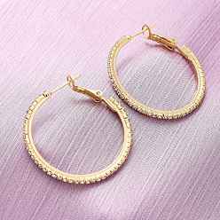 Настоящее золото 18K Латунные микро проложить серьги стержня кубического циркония, без свинца и без кадмия, долговечный, стойки покрытие, реальный 18 k позолоченный, 34x2x33 мм