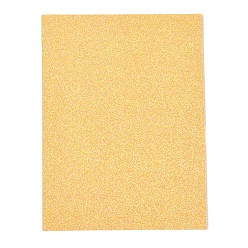 Orange Double-Faced Imitation Leather Fabric, Frosted, Glitter Powder, for DIY Earrings Making, Orange, 200x150x2mm