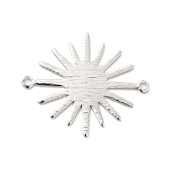 Платина Подвески из латуни с покрытием для стойки, долговечный, солнечные ссылки, платина, 26.5x22.5x0.9 мм, отверстие : 1.2 мм