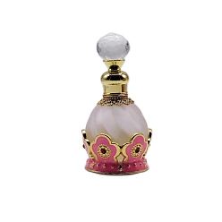Golden Glass & Alloy Pump Spray Bottles, Perfume Essential Oil Refillable Empty Bottle, Golden, 4.1x8.1cm, Capacity: 15ml(0.51fl. oz)