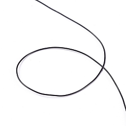 Черный Эластичная кристальная нить, шнур из эластичной нити, для изготовления украшений из бисера, чёрные, 0.4 мм, около 21.87 ярдов (20 м) / рулон