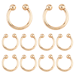 Light Gold 10Pcs U Shape Zinc Alloy Bikini Clips Buckles, for Swimwear Front Clasp, Light Gold, 32x32x8mm