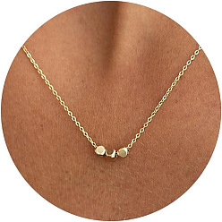 Cube Латунные ожерелья с подвесками для женщин, золотые, кубические, 17.72 дюйм (45 см)