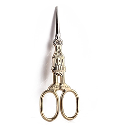 Золотой Ножницы из нержавеющей стали, ножницы для вышивания, швейные ножницы, золотые, упаковка: 100x45мм