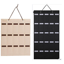 Фора Рулон для хранения очков из фетровой ткани настенный, органайзер для солнцезащитных очков, подвесной держатель, прямоугольные, оранжевые, 50x40 см